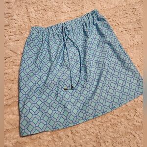 Jude Connally Skirt size M like New blue geometric